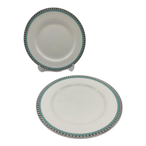 【新品未使用】ティファニー プラチナブルーバンド プレート2枚セット TIFFANY&Co. ティファニー プラチナブルーバンド プレート 2枚