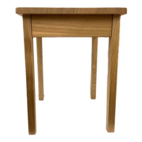 無印良品 (ムジルシリョウヒン) サイドテーブル ナチュラル 222 引出① タモ材