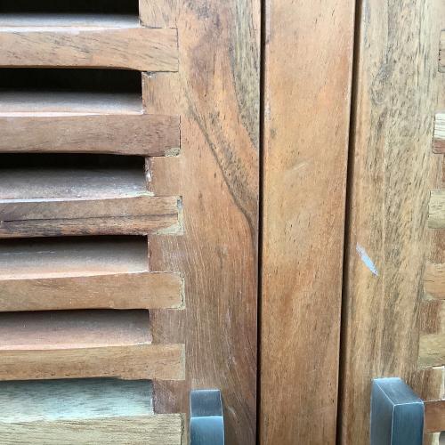 キャビネット ブラウン 145 2枚扉