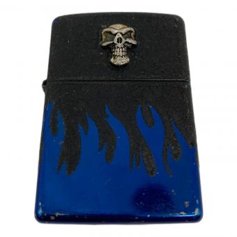 SKULL WARS ZIPPO ファイヤークラッカルブラック×ブルー 05