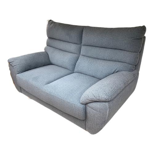 シアン 2人掛けソファー ブルー