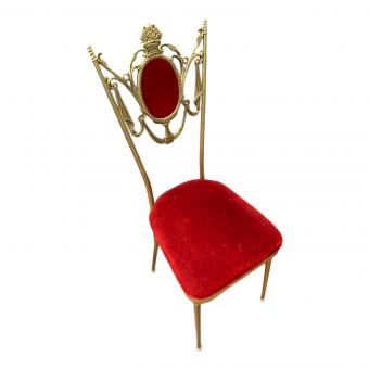 Mae Bra アンティークチェア レッド×ゴールド