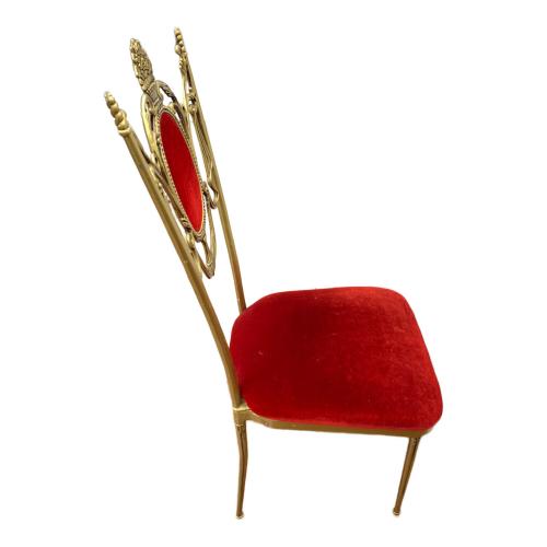 Mae Bra アンティークチェア レッド×ゴールド