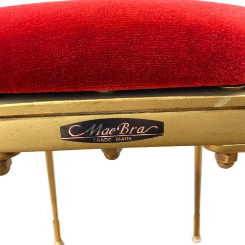 Mae Bra アンティークチェア レッド×ゴールド｜トレファクONLINE