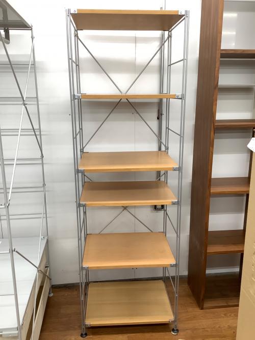無印良品 (ムジルシリョウヒン) ステンレスユニットシェルフ ナチュラル×シルバー 247 6段