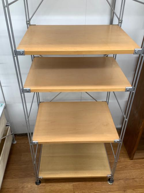 無印良品 (ムジルシリョウヒン) ステンレスユニットシェルフ ナチュラル×シルバー 247 6段