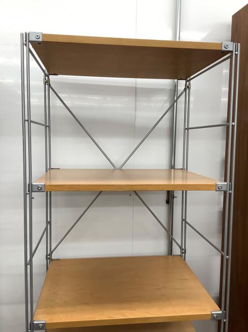 無印良品 (ムジルシリョウヒン) ステンレスユニットシェルフ ナチュラル×シルバー 247 6段