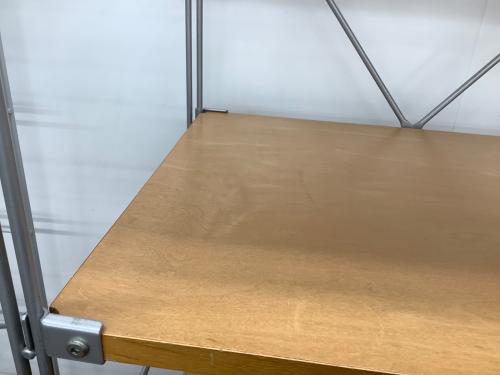 無印良品 (ムジルシリョウヒン) ステンレスユニットシェルフ ナチュラル×シルバー 247 6段