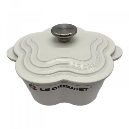 LE CREUSET (ルクルーゼ) 鍋 20cm アイボリー ココットフルール