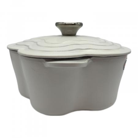 LE CREUSET (ルクルーゼ) 鍋 20cm アイボリー ココットフルール