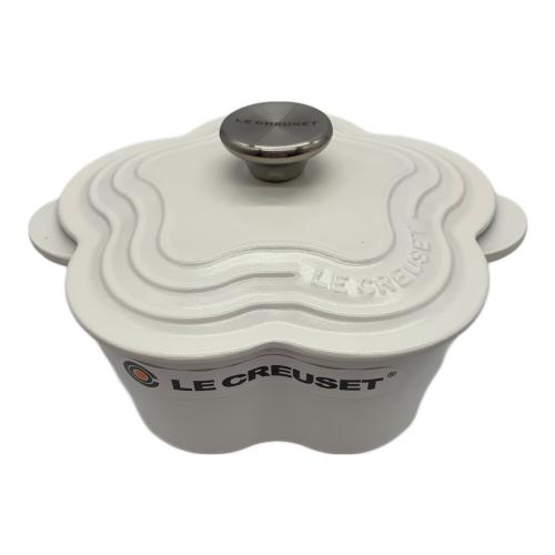 LE CREUSET (ルクルーゼ) 鍋 20cm アイボリー ココットフルール