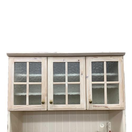 ニトリ レンジボード ブラウン×ベージュ 135 3枚扉 シナモ