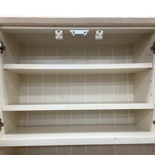 ニトリ レンジボード ブラウン×ベージュ 135 3枚扉 シナモ