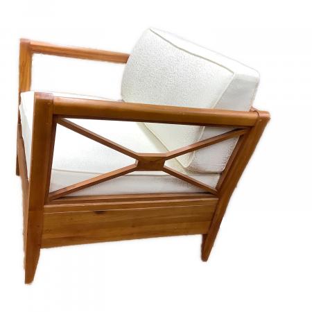 SCANTEAK スキャンティーク1人掛けソファ 木製フレーム 北欧 C091 SCANTEAK (スキャンティーク) 1人掛けソファー ホワイト