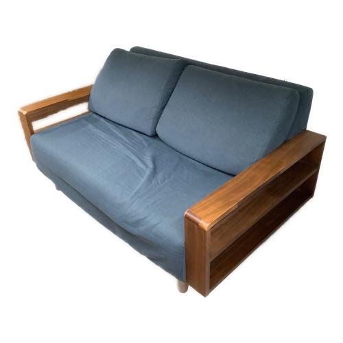 ソファー ブルー 2人掛け 小キズアリ