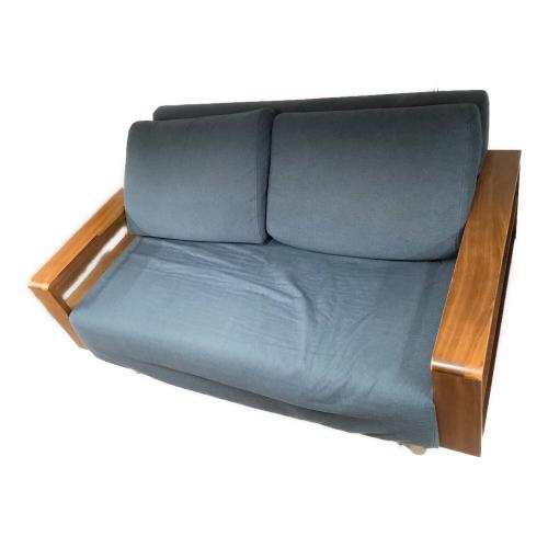 ソファー ブルー 2人掛け 小キズアリ