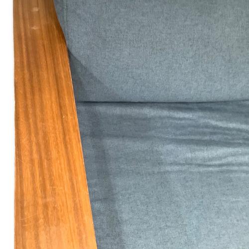 ソファー ブルー 2人掛け 小キズアリ