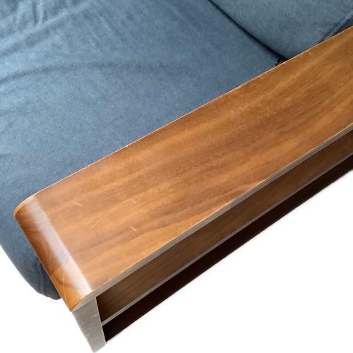 ソファー ブルー 2人掛け 小キズアリ