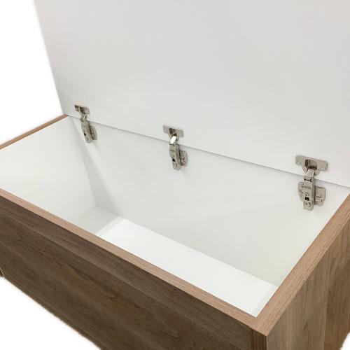 永野家具工業 収納庫付ベンチ ブラウン