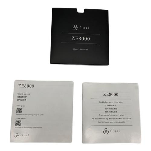 Final ZE8000 ワイヤレスイヤホン