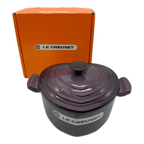 LE CREUSET (ルクルーゼ) 両手鍋 カシス 20cm 廃盤色 ココットダムール