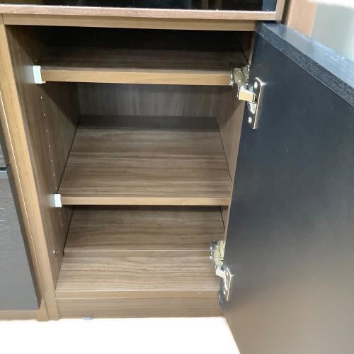 モリタインテリア レンジボード ダークブラウン×ブラウン 295 4枚扉