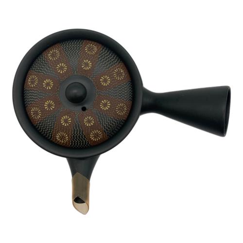 高資作 急須 宝生庵 富士型印花紋 常滑焼