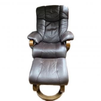 Himolla (ヒモラ) ゼロストレスチェア ブラウン オットマン付