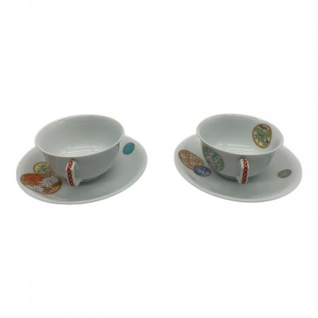 深川製磁 (フカガワセイジ) ペア碗皿 寿赤絵｜トレファクONLINE