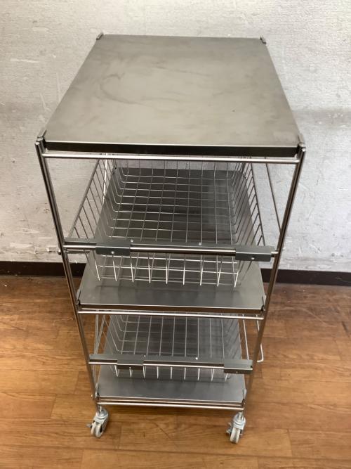 無印良品 (ムジルシリョウヒン) ユニットシェルフ シルバー 132 3段 2段引出付き