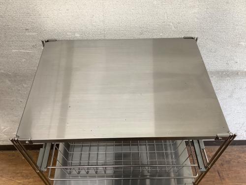 無印良品 (ムジルシリョウヒン) ユニットシェルフ シルバー 132 3段 2段引出付き