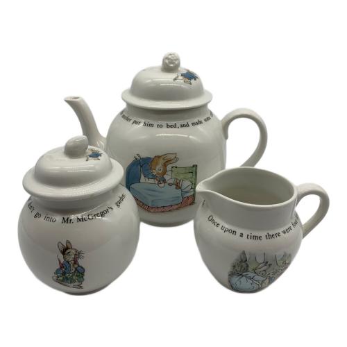 Wedgwood (ウェッジウッド) ティーポットセット 3Pセット（ティーポット＆クリーマー＆シュガーポット)