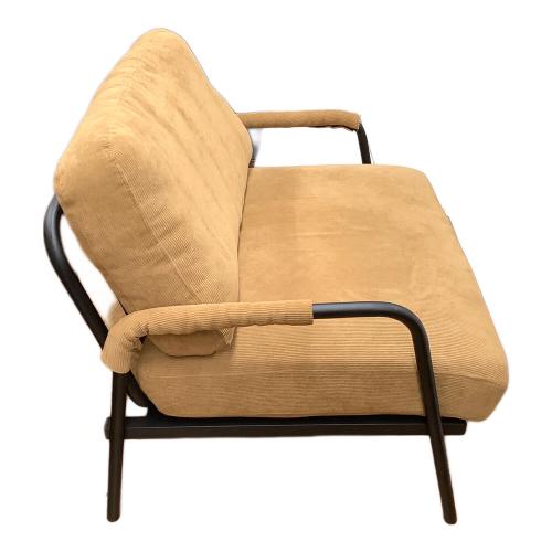 IRIS OHYAMA (アイリスオーヤマ) 1人掛けコーデュロイソファー ブラウン×ブラック