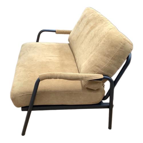 IRIS OHYAMA (アイリスオーヤマ) 1人掛けコーデュロイソファー ブラウン×ブラック