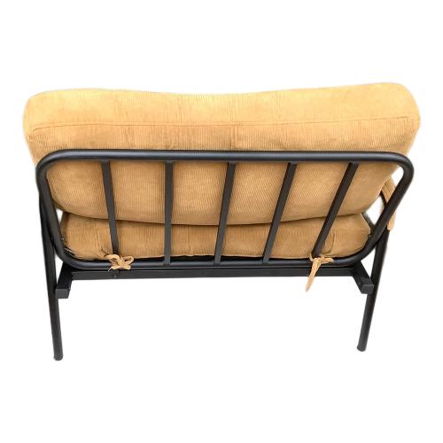 IRIS OHYAMA (アイリスオーヤマ) 1人掛けコーデュロイソファー ブラウン×ブラック