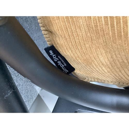 IRIS OHYAMA (アイリスオーヤマ) 1人掛けコーデュロイソファー ブラウン×ブラック