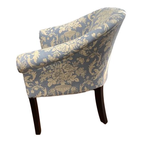 Lloyd's Antiques (ロイズアンティークス) クラブチェア グレー×ベージュ 314 1人掛け ファブリック