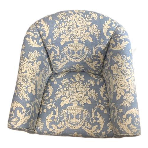 Lloyd's Antiques (ロイズアンティークス) クラブチェア グレー×ベージュ 314 1人掛け ファブリック