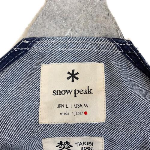 Snow peak (スノーピーク) タキビベスト メンズ SIZE L インディゴ