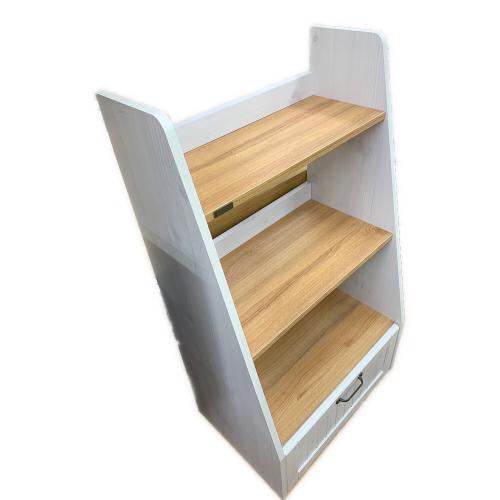 佐藤産業 (サトウサンギョウ) オープンラック ナチュラル×ベージュ 151 3段 下段引き出し付き BILY