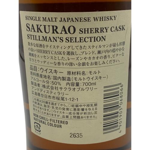 SAKURAO 桜尾 SHERRY CASK 700ml 広島 未開封 ジャパニーズウィスキー