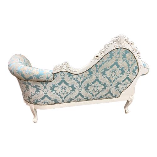 2人掛けソファー ホワイト シェーズロング ロココ調