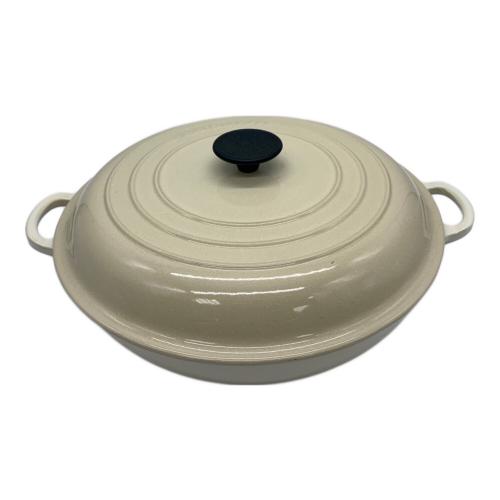 LE CREUSET (ルクルーゼ) ビュッフェキャセロール 両手鍋 アイボリー