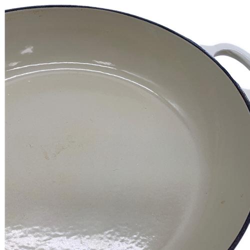 LE CREUSET (ルクルーゼ) ビュッフェキャセロール 両手鍋 アイボリー 30cm