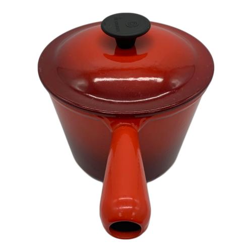 【美品】LE CREUSET　ウィンザーポット　チェリーレッド　16cm 片手鍋 美品】LE CREUSET ウィンザーポット チェリーレッド 16cm 片手鍋