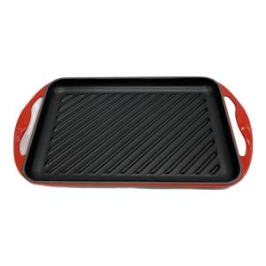 LE CREUSET (ルクルーゼ) グリルプレート レッド
