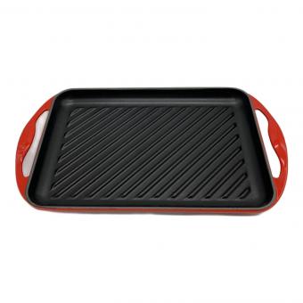 LE CREUSET (ルクルーゼ) グリルプレート レッド