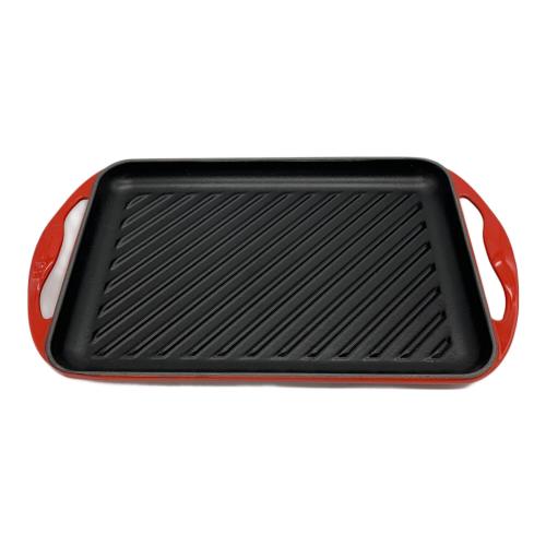 LE CREUSET (ルクルーゼ) グリルプレート レッド