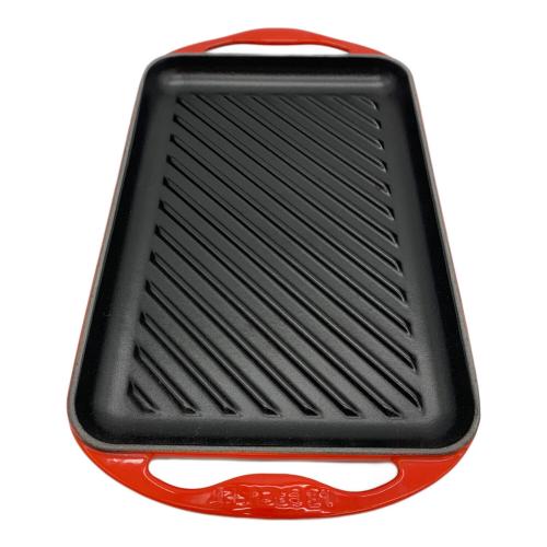 LE CREUSET (ルクルーゼ) グリルプレート レッド