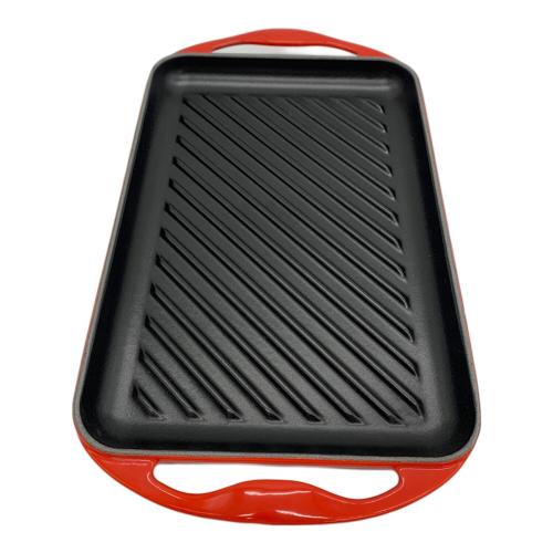 LE CREUSET (ルクルーゼ) グリルプレート レッド